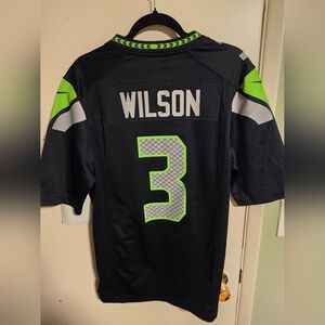 Nike Russell Wilson #3 Seattle Seahawks Football Player Jersey (Size Small)